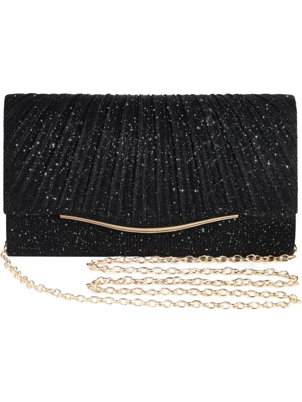 〽️ Women's Black Formal Clutch Purse Evening Crossbody Wedding Party Bag